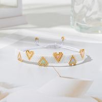 Ethnic Style Heart Shape Glass Beaded Women's Bracelets sku image 3