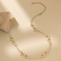 Elegant Lady Simple Style Geometric Imitation Pearl Beaded Plating Women's Necklace main image 5