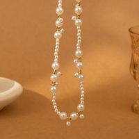 Elegant Lady Simple Style Geometric Imitation Pearl Beaded Plating Women's Necklace main image 4