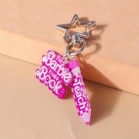 Simple Style Commute Color Block Zinc Alloy Printing Christmas Keychain sku image 4