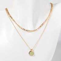 Copper Retro Simple Style Plating Geometric Layered Necklaces sku image 5