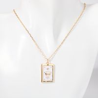 Lady Streetwear Star Moon Copper Enamel Plating 18k Gold Plated Pendant Necklace sku image 5