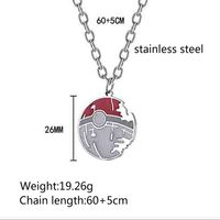 Hip-Hop Color Block 304 Stainless Steel Epoxy 18K Gold Plated Men's Pendant Necklace main image 6