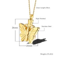 304 Stainless Steel 18K Gold Plated Hip-Hop Retro Plating Butterfly main image 6