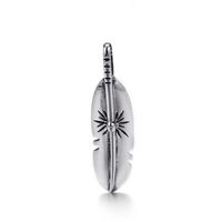 Classic Style Feather Titanium Steel Stoving Varnish Charms Jewelry Accessories sku image 1