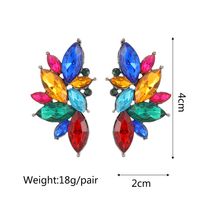 1 Pair Elegant Glam Luxurious Geometric Wings Plating Inlay Zinc Alloy Rhinestones Ear Studs main image 6