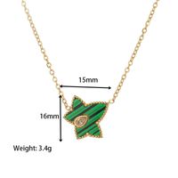 Simple Style Star Stainless Steel Plating Inlay Acrylic Shell Gold Plated Pendant Necklace sku image 7