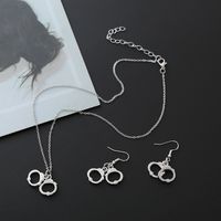 Simple Style Classic Style Solid Color Zinc Alloy Polishing Women's Earrings Necklace main image 1