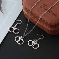 Simple Style Classic Style Solid Color Zinc Alloy Polishing Women's Earrings Necklace main image 4