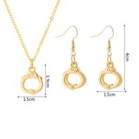 Simple Style Classic Style Solid Color Zinc Alloy Polishing Women's Earrings Necklace main image 5