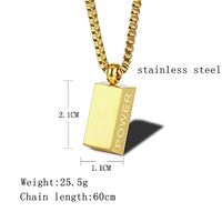 304 Stainless Steel 18K Gold Plated Hip-Hop Plating Solid Color main image 5