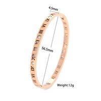 Mode Numéro Acier Au Titane Placage Bracelet sku image 3