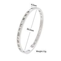 Mode Numéro Acier Au Titane Placage Bracelet sku image 1