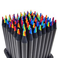 1 Piece Solid Color Learning Wood Preppy Style Pencil sku image 2