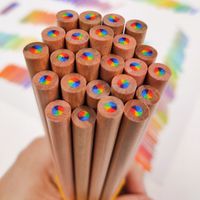 1 Stück Einfarbig Lernen Holz Preppy-stil Bleistift sku image 3