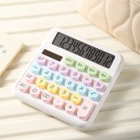 1 Piece Solid Color Learning  Abs+lcd Preppy Style Calculator sku image 9