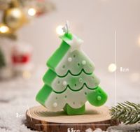 Christmas Cartoon Style Cute Christmas Tree Gingerbread Paraffin Party Festival Candle sku image 2