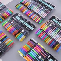 1 Set Solid Color Learning Plastic Preppy Style Fluorescent Pen main image 1