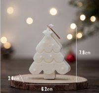 Christmas Cartoon Style Cute Christmas Tree Gingerbread Paraffin Party Festival Candle sku image 5