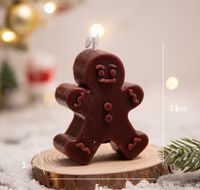 Christmas Cartoon Style Cute Christmas Tree Gingerbread Paraffin Party Festival Candle sku image 6
