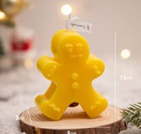 Christmas Cartoon Style Cute Christmas Tree Gingerbread Paraffin Party Festival Candle sku image 8