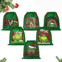 Christmas Cartoon Style Cartoon Character Letter Cloth Party Festival Gift Bags main image 5