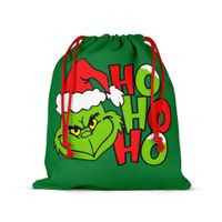 Christmas Cartoon Style Cartoon Character Letter Cloth Party Festival Gift Bags sku image 6