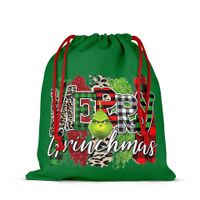 Christmas Cartoon Style Cartoon Character Letter Cloth Party Festival Gift Bags sku image 11