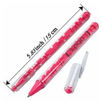 1 Piece Solid Color Learning Plastic Preppy Style Ballpoint Pen main image 3