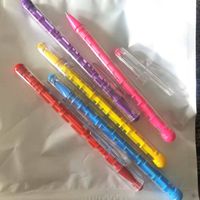 1 Piece Solid Color Learning Plastic Preppy Style Ballpoint Pen main image 1