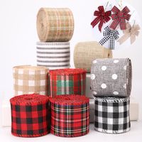 Novelty Color Block Imitated Hemp Daily Gift Wrapping Supplies main image 1