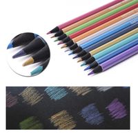 1 Set Solid Color School Daily Wood Preppy Style Pencil main image 5