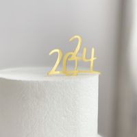 Christmas New Year Basic Simple Style Letter Number Arylic Family Gathering Party Festival Cake Decorating Supplies main image 6
