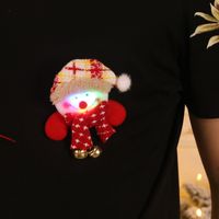 Christmas Cartoon Style Cute Bear Snowman Cloth Party Festival Costume Props Brooches main image 5
