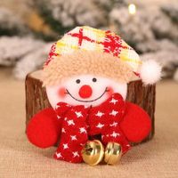 Christmas Cartoon Style Cute Bear Snowman Cloth Party Festival Costume Props Brooches sku image 2