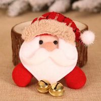 Christmas Cartoon Style Cute Bear Snowman Cloth Party Festival Costume Props Brooches sku image 1