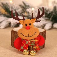 Christmas Cartoon Style Cute Bear Snowman Cloth Party Festival Costume Props Brooches sku image 3
