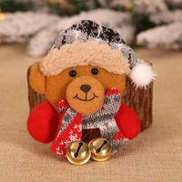 Christmas Cartoon Style Cute Bear Snowman Cloth Party Festival Costume Props Brooches sku image 4