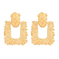 1 Pair Elegant Retro Square Plating Zinc Alloy Drop Earrings main image 4