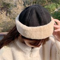 Unisex Casual Simple Style Color Block Eaveless Beanie Hat main image 1