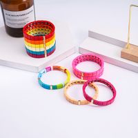 Cute Sweet Square Enamel Women's Bracelets main image 2