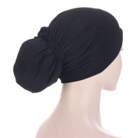 Women's Simple Style Solid Color Eaveless Beanie Hat sku image 2