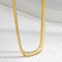 Simple Style Solid Color Copper Plating 18k Gold Plated Women's Necklace main image 5