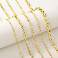 Casual Simple Style Classic Style Round Copper Plating 18k Gold Plated Necklace main image 1