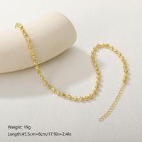 Casual Simple Style Classic Style Round Copper Plating 18k Gold Plated Necklace sku image 4