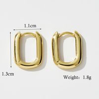 1 Pair Simple Style Commute Geometric Plating Sterling Silver 14k Gold Plated Rose Gold Plated White Gold Plated Earrings sku image 2