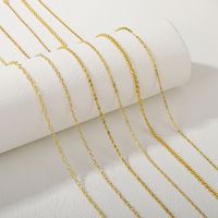 Casual Simple Style Classic Style Solid Color Copper Plating 18k Gold Plated Necklace main image 1