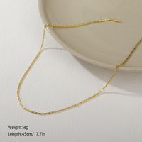 Casual Simple Style Classic Style Solid Color Copper Plating 18k Gold Plated Necklace sku image 4
