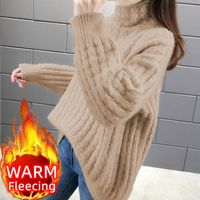 Women's Sweater Long Sleeve Sweaters & Cardigans Knitted Casual Solid Color main image 9