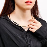 Stainless Steel 18K Gold Plated Casual Retro Geometric Choker main image 5